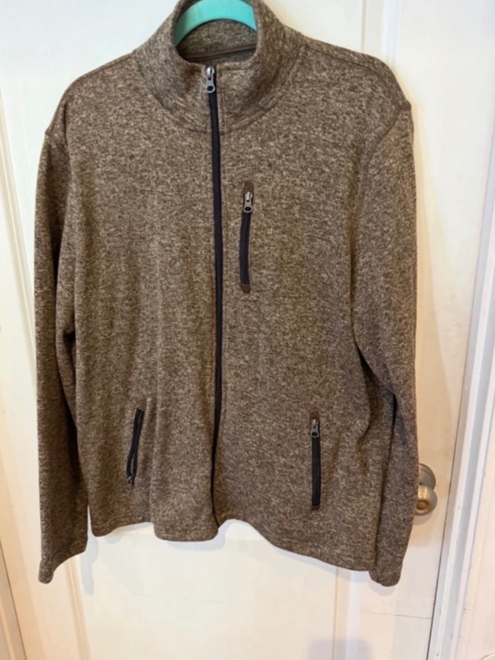 Sonoma Goods for Life Men’s XL Brown Heather Full-Zip Jacket